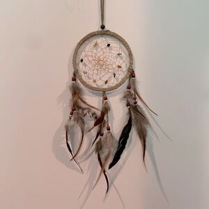 *5/$20 or 3/$15* Stone, Bead and Feather Hanging Dreamcatcher